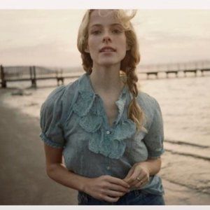 Doen Poppy Blouse in Pond